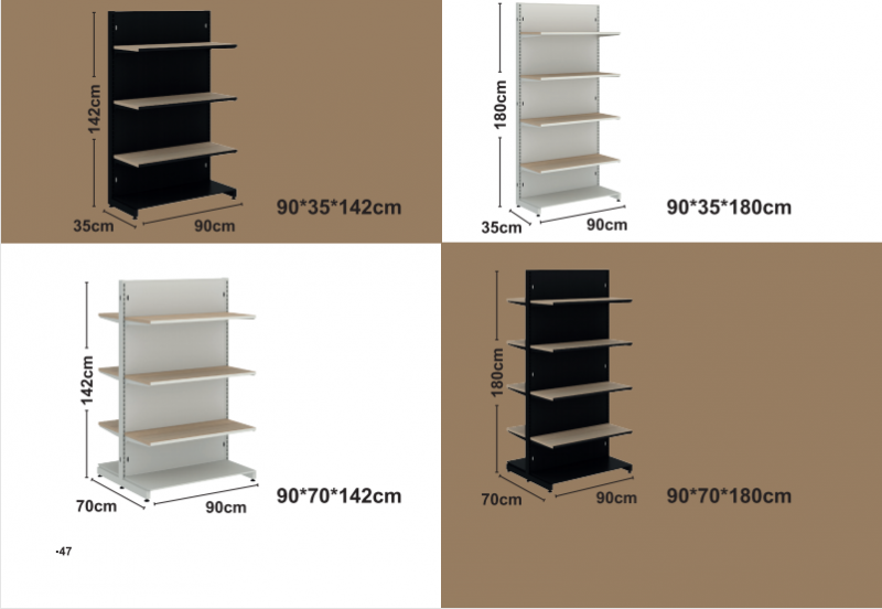 Solidne drewniane półki