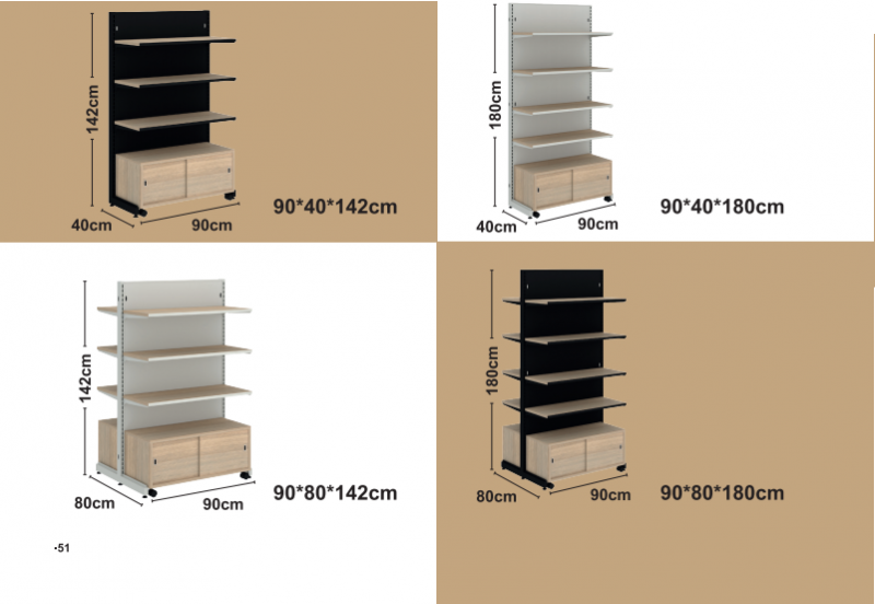 Solidne drewniane półki + gabinet