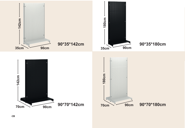 Pegboard Frame Max półki