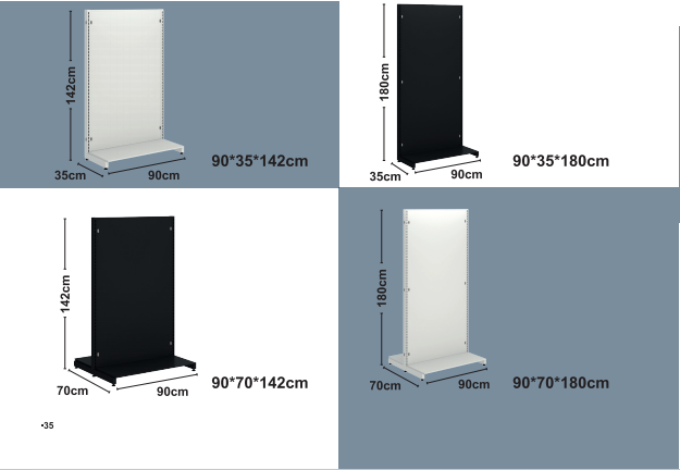 Solidne półki ramowe